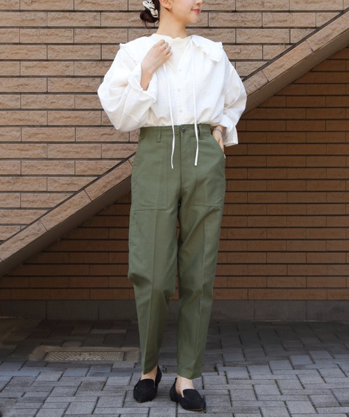 THE SHINZONE（ザ　シンゾーン）の「THE SHINZONE/シンゾーン　コットンガーゼブラウス　COTTON GAUZE BLOUSE　25SMSBL19（シャツ/ブラウス・レディース・ホワイト/ブラック・FREE）」の7枚目の写真
