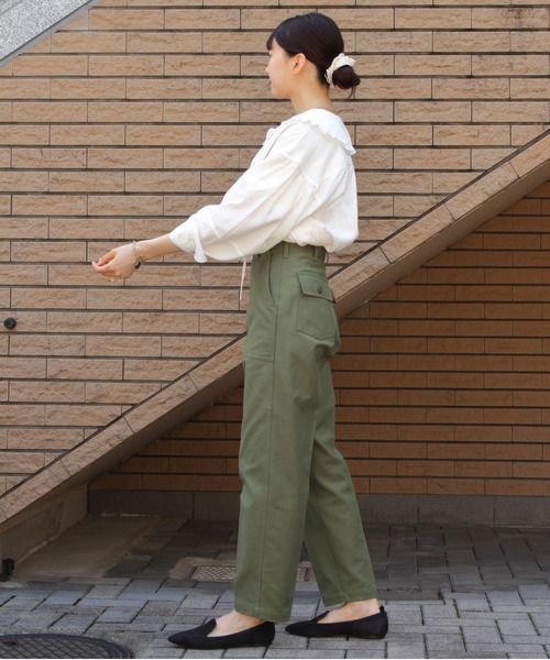 THE SHINZONE（ザ　シンゾーン）の「THE SHINZONE/シンゾーン　コットンガーゼブラウス　COTTON GAUZE BLOUSE　25SMSBL19（シャツ/ブラウス・レディース・ホワイト/ブラック・FREE）」の10枚目の写真