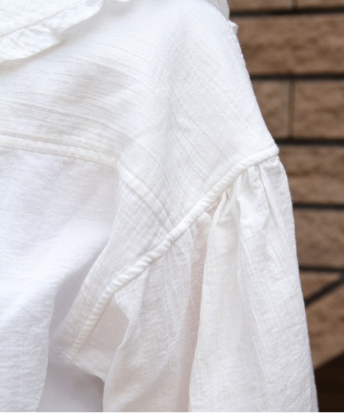 THE SHINZONE（ザ　シンゾーン）の「THE SHINZONE/シンゾーン　コットンガーゼブラウス　COTTON GAUZE BLOUSE　25SMSBL19（シャツ/ブラウス・レディース・ホワイト/ブラック・FREE）」の22枚目の写真