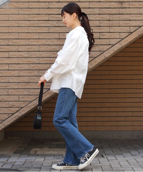 THE SHINZONE（ザ　シンゾーン）の「THE SHINZONE/シンゾーン　コットンガーゼブラウス　COTTON GAUZE BLOUSE　25SMSBL19（シャツ/ブラウス・レディース・ホワイト/ブラック・FREE）」の18枚目の写真