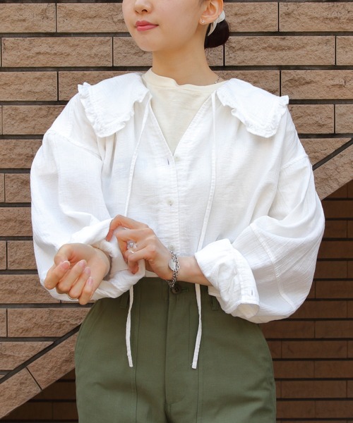 THE SHINZONE/シンゾーン コットンガーゼブラウス COTTON GAUZE BLOUSE