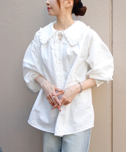 THE SHINZONE/シンゾーン コットンガーゼブラウス COTTON GAUZE BLOUSE