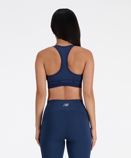 NEW BALANCE（ニューバランス）の「NB Sleek ミディアムサポートスポーツブラ（ブラジャー・レディース・ネイビー・SMALL/MEDIUM/LARGE/X-LARGE）」の3枚目の写真