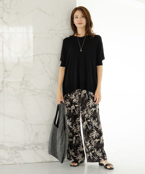 Elura（エルーラ）の「やっとタッチニットプルオーバー/133603（ニット/セーター・レディース・ブルー/ブラック/ライトベージュ・FREE）」の14枚目の写真