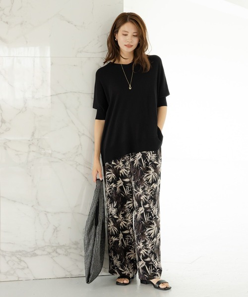 Elura（エルーラ）の「やっとタッチニットプルオーバー/133603（ニット/セーター・レディース・ブルー/ブラック/ライトベージュ・FREE）」の13枚目の写真