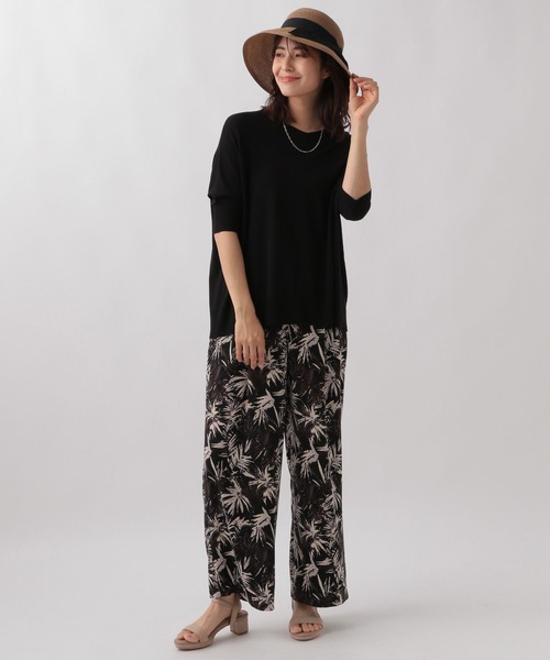 Elura（エルーラ）の「やっとタッチニットプルオーバー/133603（ニット/セーター・レディース・ブルー/ブラック/ライトベージュ・FREE）」の8枚目の写真