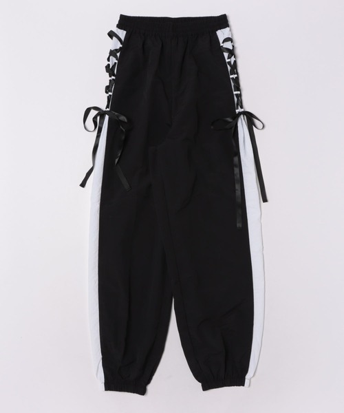 Ambre Neige（アンブルネージュ）の「ribbon side line pants / リボンサイドラインパンツ（その他パンツ・レディース・ブラック/アイボリー/ベビーピンク・FREE）」の6枚目の写真