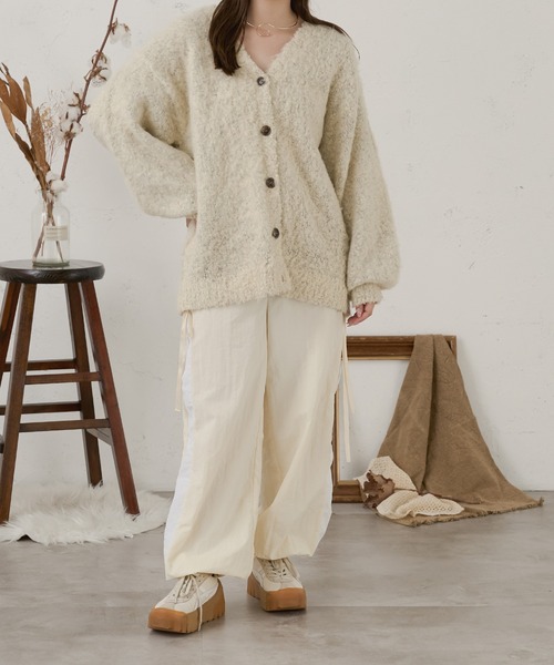 Ambre Neige（アンブルネージュ）の「ribbon side line pants / リボンサイドラインパンツ（その他パンツ・レディース・ブラック/アイボリー/ベビーピンク・FREE）」の12枚目の写真