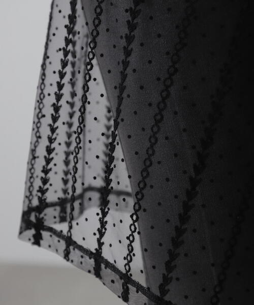 FREE'S MART（フリーズマート）の「レースラップスカート（スカート・レディース・ブラック/ホワイト・FREE）」の5枚目の写真
