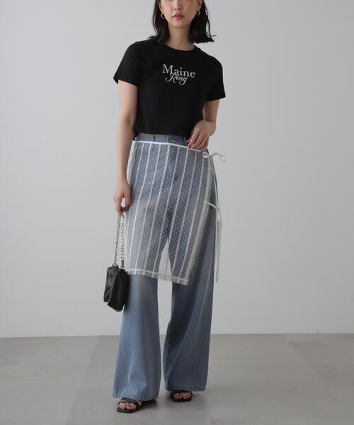 FREE'S MART（フリーズマート）の「レースラップスカート（スカート・レディース・ブラック/ホワイト・FREE）」の11枚目の写真