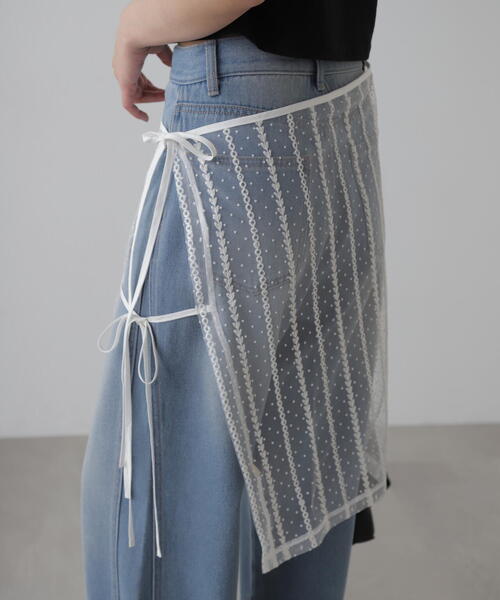 FREE'S MART（フリーズマート）の「レースラップスカート（スカート・レディース・ブラック/ホワイト・FREE）」の18枚目の写真