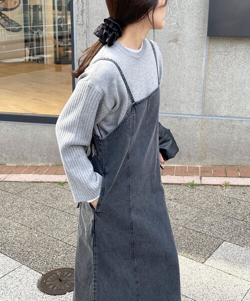 fredy emue デニム ワンピース キャミソール リボン 新品 フレディエミュ fredy emue リボンデニムキャミワンピース