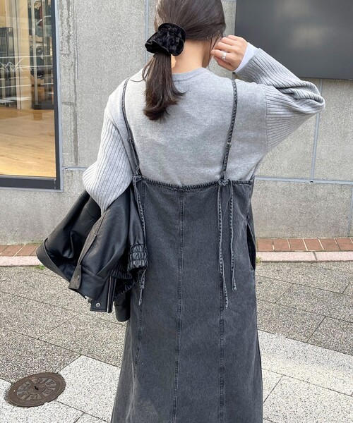 fredy emue ワンピース キャミソール リボンデニム ワンピ 新品 フレディエミュ fredy emue リボンデニムキャミワンピース
