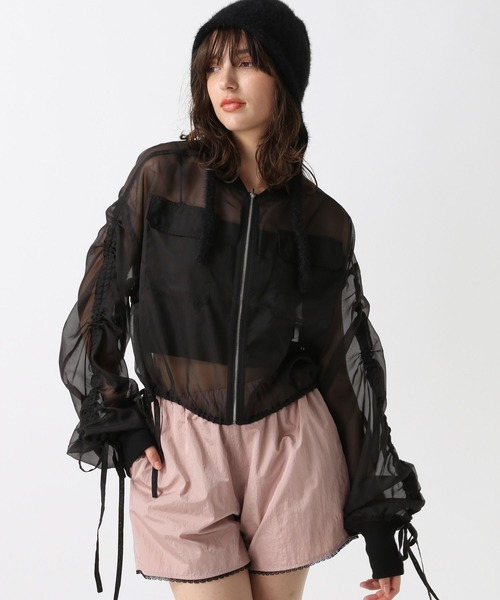 FOREVER 21(フォーエバー トゥエンティーワン)の「【2024FW】シアーシャーリングブルゾン(ブルゾン・レディース・ブラック/オフホワイト・FREE)」の10枚目の写真