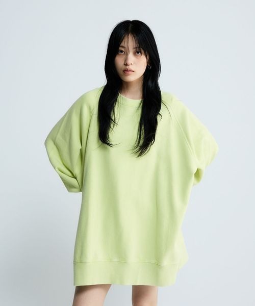 JEANASIS(ジーナシス)の「【WEB限定】ヴィンテージウラケBIGプルオーバー/150264(スウェット・レディース・ブラック系その他/ホワイト/ボルドー/ブラック/グレー系その他/ネイビー/ライトイエロー/アッシュグレー/ネイビー系/ブラウン系その他/グレイッシュベージュ/パープル/グリーン/オフホワイト/杢グレー/ライム/レッド・MEDIUM/LARGE/SMALL)」の10枚目の写真