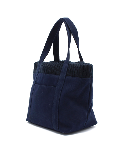 RAY CASSIN（レイカズン）の「【SEDA 12月号掲載】 リブキャンバスミニトート（トートバッグ・レディース・ネイビー/キナリ・FREE）」の3枚目の写真