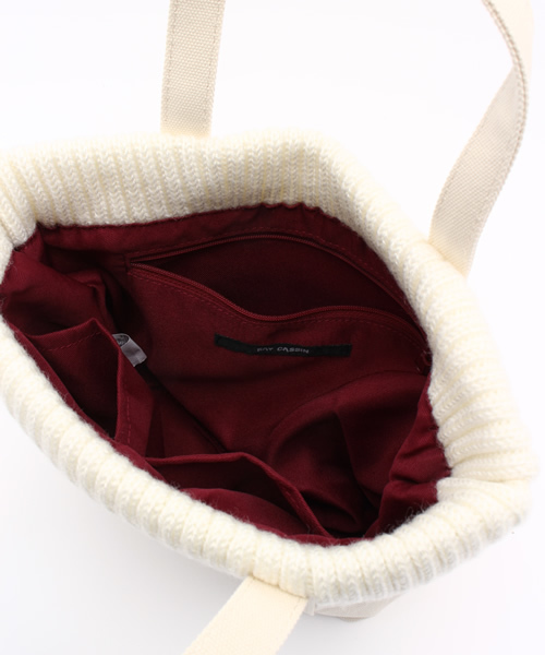 RAY CASSIN（レイカズン）の「【SEDA 12月号掲載】 リブキャンバスミニトート（トートバッグ・レディース・ネイビー/キナリ・FREE）」の8枚目の写真