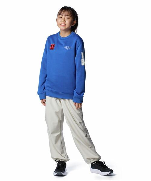 UNDER ARMOUR(アンダーアーマー)の「UAテック テリー グラフィック クルー(トレーニング/KIDS)(スウェット・キッズ・ブルー系・140cm/150cm/160cm)」の3枚目の写真