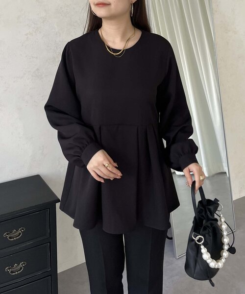 prose verse（プロズヴェール）の「【襟取り外し可能】2way白襟ペプラムブラウス（シャツ/ブラウス・レディース・ブラック・MEDIUM/LARGE）」の17枚目の写真