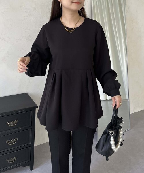 prose verse（プロズヴェール）の「【襟取り外し可能】2way白襟ペプラムブラウス（シャツ/ブラウス・レディース・ブラック・MEDIUM/LARGE）」の15枚目の写真