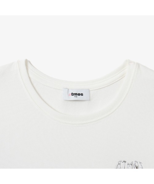 atmos pink(アトモスピンク)の「atmos pink Metalic Print Heart Logo T-shirt / アトモス ピンク メタリック プリント ハート ロゴ ティーシャツ(Tシャツ/カットソー・レディース・ブラック/ホワイト/バーガンディー・M/S)」の6枚目の写真