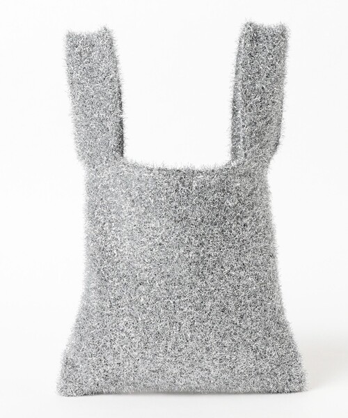 B:MING by BEAMS（ビーミングバイビームス）の「ラメニット バッグ（トートバッグ・レディース・シルバー/その他・ONE SIZE）」の4枚目の写真