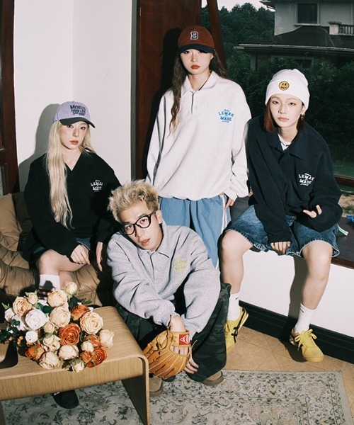 【セール】【Lemanism】胸ワンポイント刺繍 ヘビーウェイト 長袖 ポロシャツ（スウェット）｜Good Riddance（グッドリダンス）