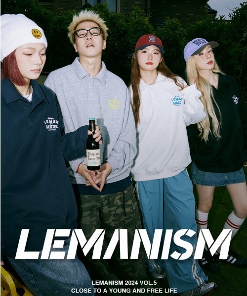 【セール】【Lemanism】胸ワンポイント刺繍 ヘビーウェイト 長袖 ポロシャツ（スウェット）｜Good Riddance（グッドリダンス）