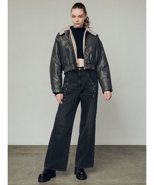 EMODA（エモダ）の「スパークビジュールーズジーンズ（デニムパンツ・レディース・ブラック/ブルー・MEDIUM/SMALL）」の20枚目の写真