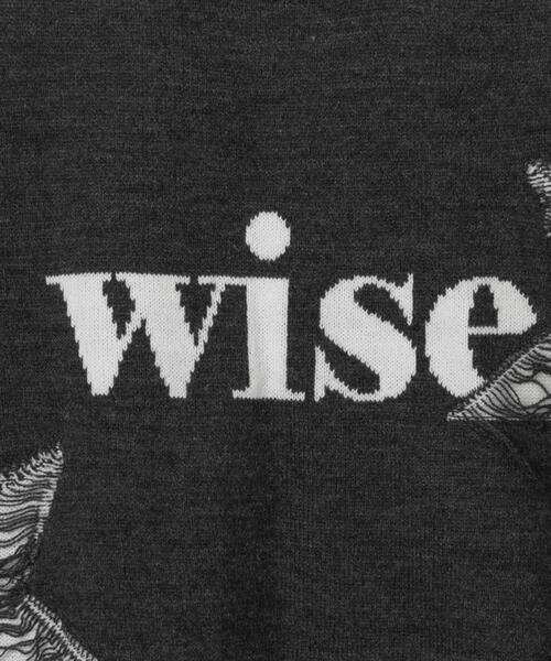 WEGO(ウィゴー)の「WEGO/ダメージジャガードニットプルオーバー(ニット/セーター・メンズ・オフホワイト/スミクロ/ブラック/グレー・MEDIUM/LARGE)」の15枚目の写真