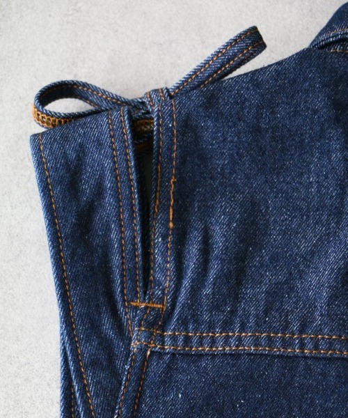 CRAFT STANDARD BOUTIQUE（クラフトスタンダードブティック）の「デニムリボンベスト（ベスト・レディース・ダークインディゴブルー/ブラック・FREE）」の16枚目の写真