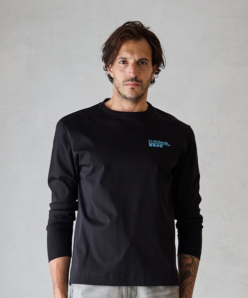RATTLE TRAP（ラトルトラップ）の「シルケットポンチプリントTee（Tシャツ/カットソー・メンズ・ホワイト/ブラック・M/L/S/LL）」の5枚目の写真