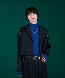 Ellno Loset（エルノロゼット）の「２WAYフードジップショルダーショートジャケット/SETUP対応（テーラードジャケット・メンズ）」