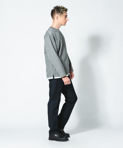 Blue Standard (ブルースタンダード)の「【BLUE STANDARD/ブルースタンダード】スーパーストレッチデニムスリムストレート 軽量 美脚(デニムパンツ・メンズ・インディゴブルー/スミクロ/ワンウォッシュ・MEDIUM/LARGE/X-LARGE)」の18枚目の写真