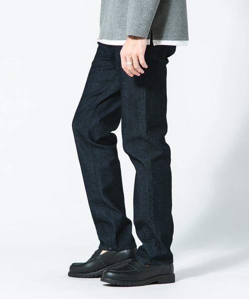 Blue Standard (ブルースタンダード)の「【BLUE STANDARD/ブルースタンダード】スーパーストレッチデニムスリムストレート 軽量 美脚(デニムパンツ・メンズ・インディゴブルー/スミクロ/ワンウォッシュ・MEDIUM/LARGE/X-LARGE)」の11枚目の写真
