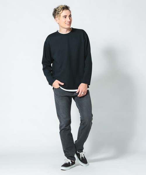 Blue Standard (ブルースタンダード)の「【BLUE STANDARD/ブルースタンダード】スーパーストレッチデニムスリムストレート 軽量 美脚(デニムパンツ・メンズ・インディゴブルー/スミクロ/ワンウォッシュ・MEDIUM/LARGE/X-LARGE)」の6枚目の写真