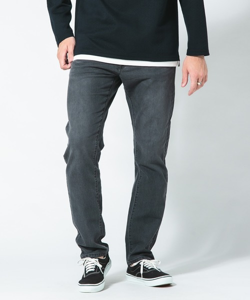 Blue Standard (ブルースタンダード)の「【BLUE STANDARD/ブルースタンダード】スーパーストレッチデニムスリムストレート 軽量 美脚(デニムパンツ・メンズ・インディゴブルー/スミクロ/ワンウォッシュ・MEDIUM/LARGE/X-LARGE)」の5枚目の写真
