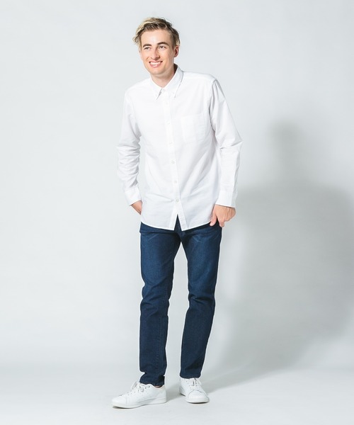 Blue Standard (ブルースタンダード)の「【BLUE STANDARD/ブルースタンダード】スーパーストレッチデニムスリムストレート 軽量 美脚(デニムパンツ・メンズ・インディゴブルー/スミクロ/ワンウォッシュ・MEDIUM/LARGE/X-LARGE)」の9枚目の写真