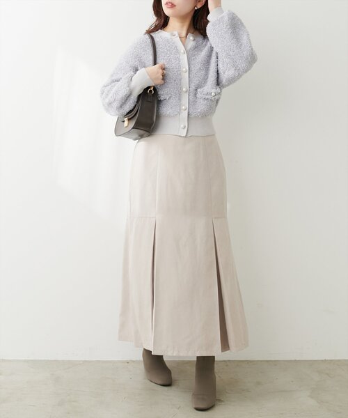 セール】ピーチスエードマーメイドタックスカート（スカート