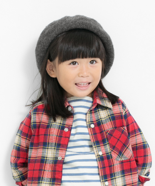 URBAN RESEARCH DOORS KIDS（アーバン リサーチ ドアーズ キッズ　）の「DOORS ベレー帽（その他小物・キッズ・ブルー/チャコールグレー/イエロー・52/54）」の2枚目の写真