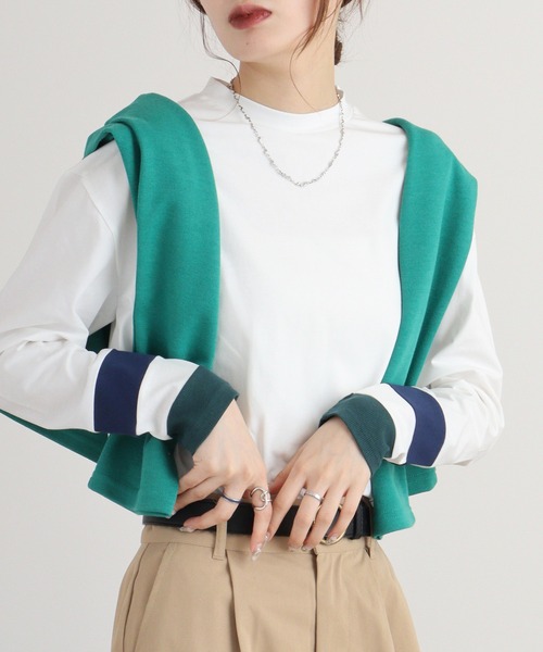 【セール】A.N.L 配色カットソー（Tシャツ/カットソー）｜a.n.l（エーエヌエル レーベル）