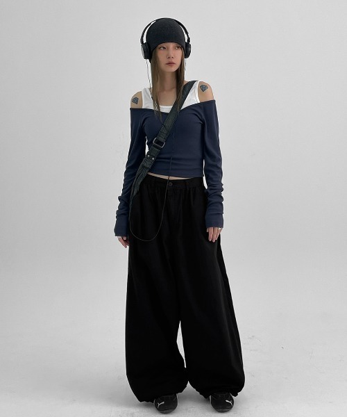 BLACKUP（ブラックアップ）の「[MADE]  フラッシュ SET - 長袖Tシャツ（Tシャツ/カットソー・レディース・ネイビー/ブラック/チャコール・ONESIZE）」の17枚目の写真