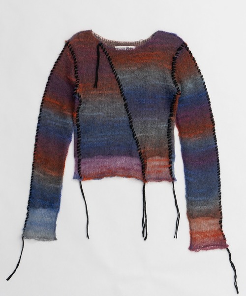 prank project モヘヤカスリリバーシブルニット モヘヤカスリリバーシブルニットトップ/Mohair Blur Reversible
