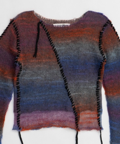 prank project モヘヤカスリリバーシブルニット モヘヤカスリリバーシブルニットトップ/Mohair Blur Reversible