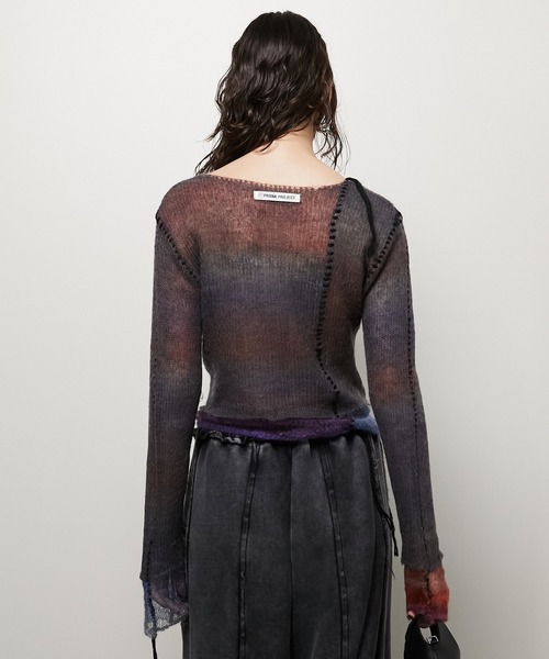 prank project モヘヤカスリリバーシブルニット モヘヤカスリリバーシブルニットトップ/Mohair Blur Reversible