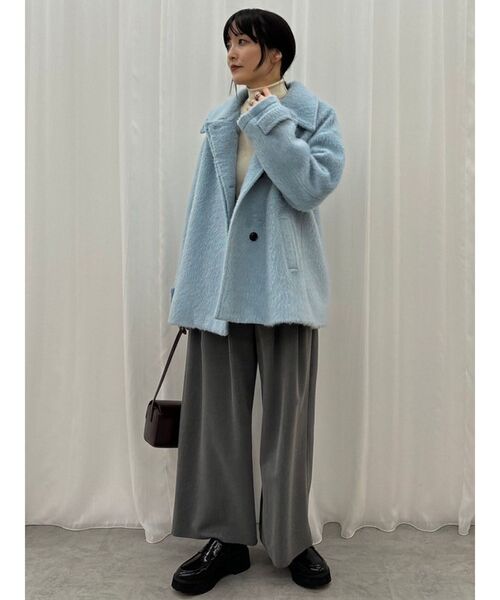 LAGUNAMOON（ラグナムーン）の「2タックワイドパンツ（その他パンツ・レディース・アイボリー/グレー・SMALL/MEDIUM）」の3枚目の写真