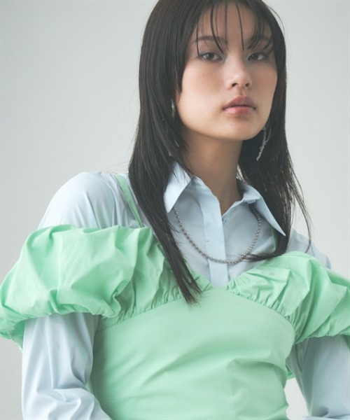 TTOL(トール)の「タイトシャツ(シャツ/ブラウス・レディース・ホワイト/ブルー・M/L/LL)」の22枚目の写真