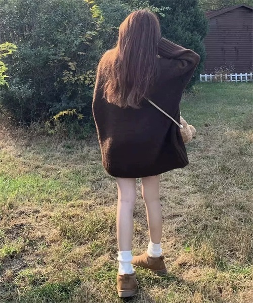 FREE STYLISTS(フリー スタイリスト)の「長袖Vネックニットカーディガン(カーディガン/ボレロ・レディース・グレー/カーキ/ブラウン・FREE)」の16枚目の写真