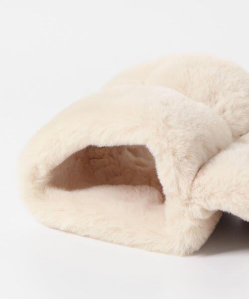 SENSE OF PLACE by URBAN RESEARCH（センスオブプレイスバイアーバンリサーチ）の「ウェーブティペット（マフラー・レディース・アイボリー/ブラウン/チャコールグレー・ONE）」の10枚目の写真