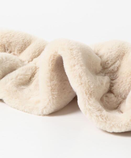 SENSE OF PLACE by URBAN RESEARCH（センスオブプレイスバイアーバンリサーチ）の「ウェーブティペット（マフラー・レディース・アイボリー/ブラウン/チャコールグレー・ONE）」の11枚目の写真